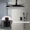 8.7 Inch Fixed Shower Head 220 cm Rainfall Swivel Ball