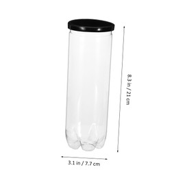 Abaodam 3pcs Tennis Balls Storage Bottle Transparent PVC Container Wear Resistant Balls Holder Convenient Portable Tennis Organizer for and