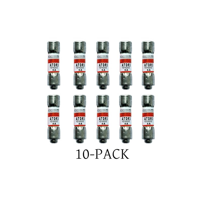 10-Pack New ATDR3 ATDR-3 ATDR-3A 600Vac Time Delay Class CC