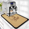 XAVQUY Coffee Mat Super Absorbent Coffee Bar Mat Hide Stain