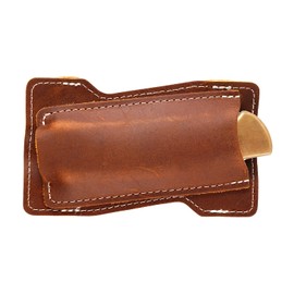 Leather Knife Sheath for Belt - Folding Knife Sheaths for Buck 110 112, Opinel Knife Holster Pocket Knife Sheath Knife Holder for Belt Vertical and Horizontal Knife Sheath for Belt, Brown
