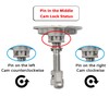 YUSOVE Boat Cam Latch 316 Stainless Steel Floor Buckle Hatch