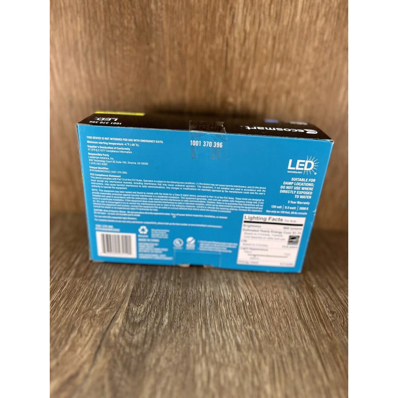 Ecosmart 60W Equiv. A19 Dimmable LED Light Bulb Bright White