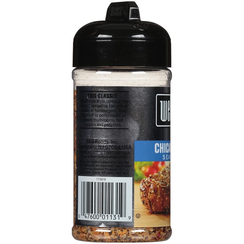 Weber Chicago Steak Seasoning 5.5 Ounce Shaker (Pack of 6)