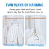 RAINBERG 5 Pack Metal Magic Hangers Space Saving Hangers Closet