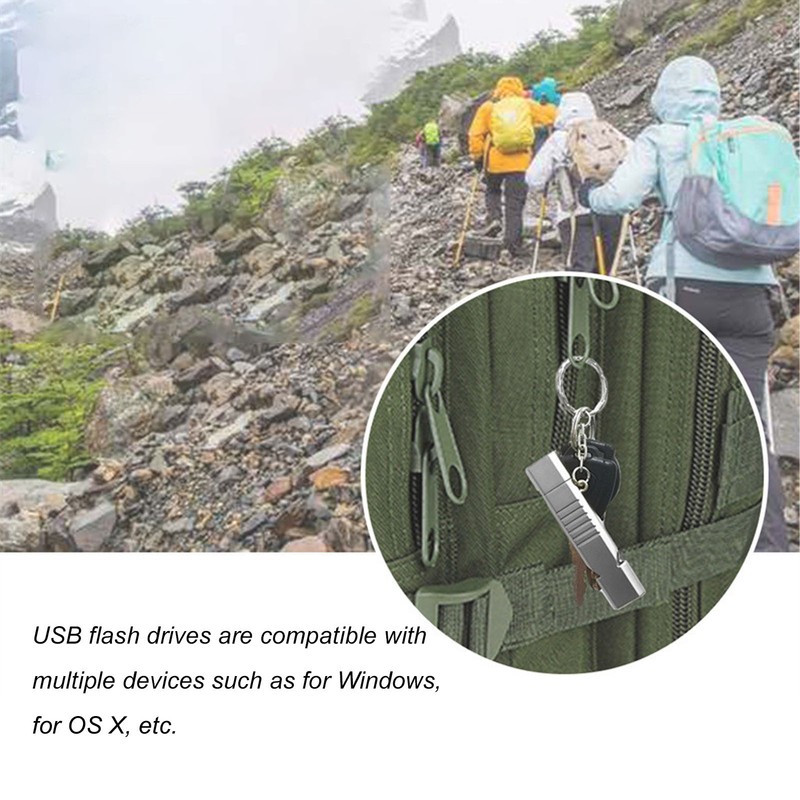 Whistle Flash Drive SOS Outdoor Waterproof USB3.0 120dB Sound Multifunction