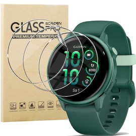 KUSINHOKA 3 Stück Schutzfolie kompatibel mit Garmin Vivoactive 6, [Anti-Kratzen] Weiche TPU Displayschutzfolie, Vollständige Abdeckung HD Klar Anti-Fingerprint Folie für Garmin Vivoactive 6