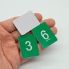 Plastic Numbered Tags Number Disc Number Token Rectangle (0-50, Green)