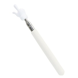 DAITET Fingers Telescopic Teachers Pointer,Teaching Pointer Stick for Classroom,Metal Hand Retractable Pointer Extended Length 21.65Inch,Handheld Presenter Whiteboard Pointer (White)