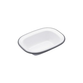 Pie Dish - Enamel - Oblong - 16cm
