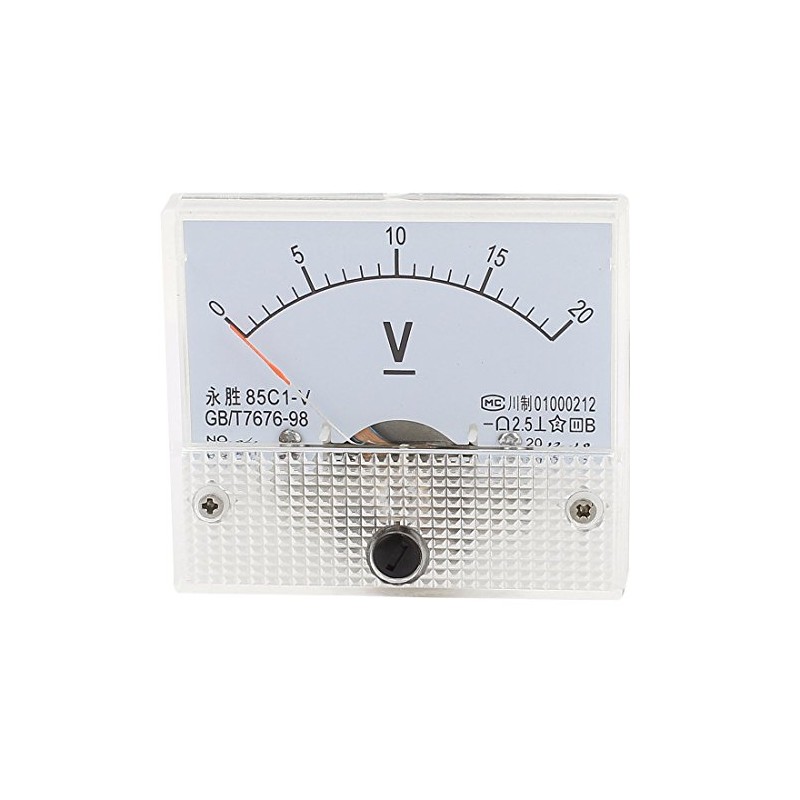 uxcell 85C1-V Panel DC Voltage Volt Analog Gauge Meter Voltmeter