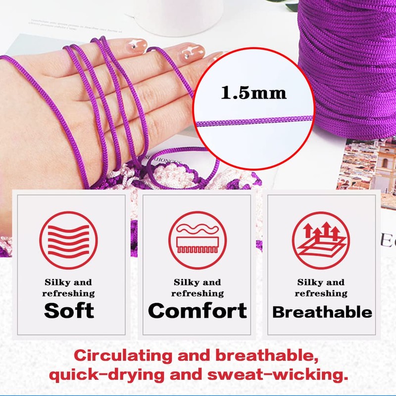 SIMEIQI 4 PCS 400g Summer Sun Hat Yarn for Crocheting,