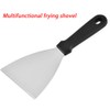 Stainless Steel Triangular Spatula,Slant Edge Grill Scrape r Western Cuisine