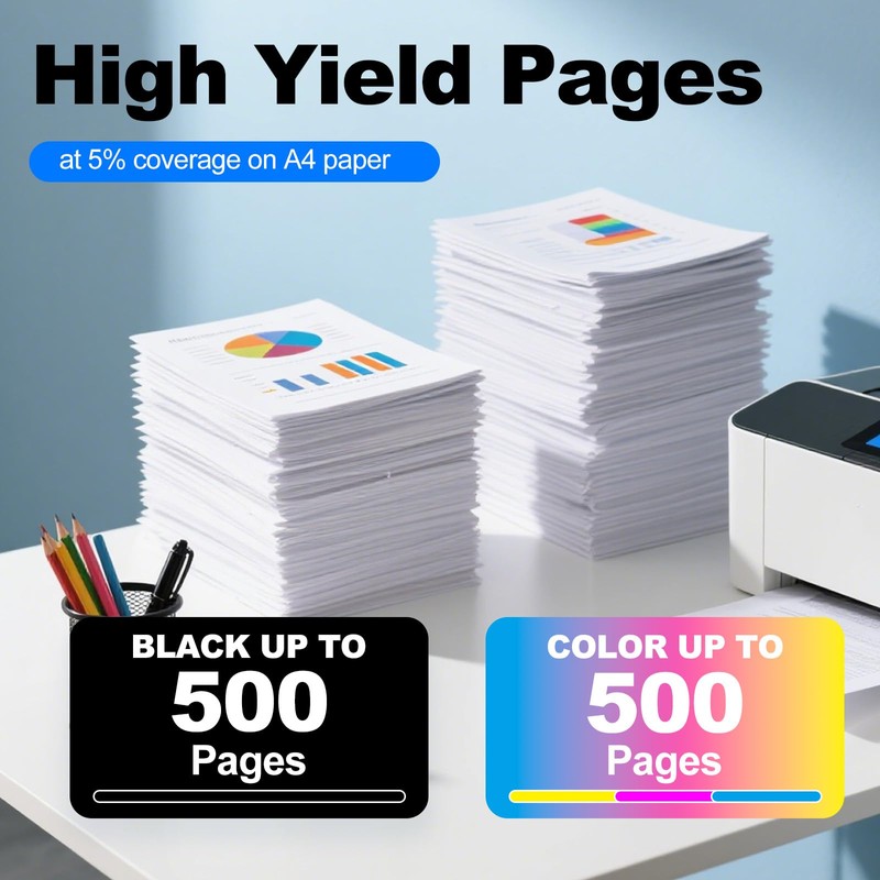 LC501XL LC501 Ink Cartridge Compatible for Brother MFC-J1360DW Printer