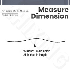ZHIXING 30 Pcs 21" X .155" Universal Trimmer Line Compatible with Ryobi, Jo-hn Deere, Echo, Stihl, Homelite, Weedeater, 20155A Replace Trimming Line