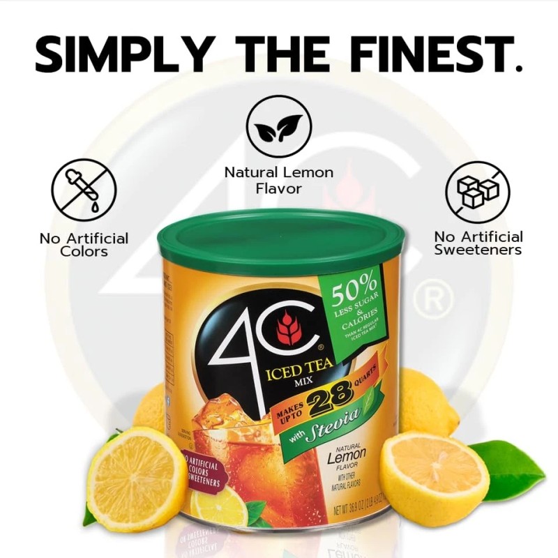 4C Reduced Sugar Drink Mix 36.9 Ounce Delicious Flavored Drink