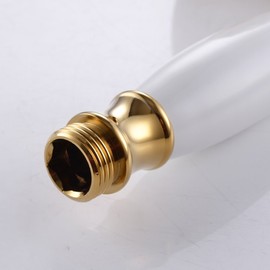 Ownace Bathroom Classic Style Traditional Brass Telephone Hand Shower Head and 1.5M Shower Hose