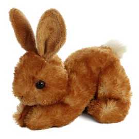 Aurora® Adorable Mini Flopsie™ Bitty Bunny™ Stuffed Animal - Mini Companions Ready for Playful Adventures - for Kids All Ages, Toddlers, Adults, and Families - Brown 8 Inches