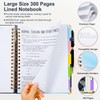 Spiral Journal Notebook for Work, 300 Pages 5 Subject Notebook