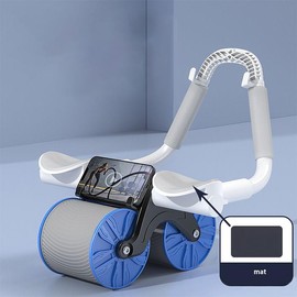 Elbow Support Automatic Rebound Abdominal Wheel, Ab Roller for Abdominal Exercise Machine, Dolly Core Strengthening Trainer Fitness Belly Training Ab Roller Abdominal Fitness Wheel for Core Muscles  paige bueckers poster clean skin club towels - Color: B