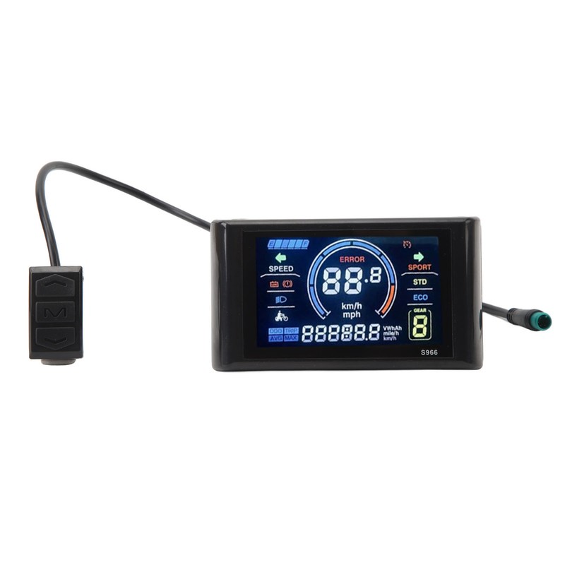 Electric Bicycle S966 LCD Display Panel 24‑72V Easy To Install