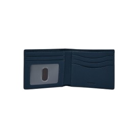 Fossil Men's Wallet - Anderson Leather Coin Pocket Bifold Ml4579406 - 4.5" L x 3/4" W x 3.5" H, navy
