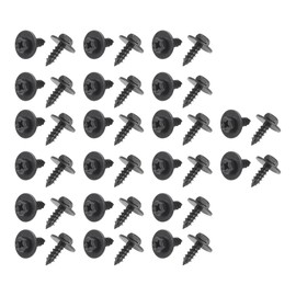 VekAuto 40 Pcs Car Fender Liner Splash Shield Bumper Cover Screw Kit Compatible for Toyota Avalon 2009-2012, Durable Metal Black