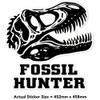 Extra Large 460mm 'Fossil Hunter Dinosaur Skull' Permanent Sticker Decal
