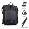 Rhinowalk Motorcycle Saddle Bag Waterproof Rear Rack Pannier Multi-Functional Trunk