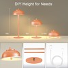 Moragin Orange Table Lamp Set of 2 Rechargeable,Table Lights Battery