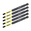 5 x SabreCut SCRSL489_5 89mm SL4 Slotted Magnetic Impact Screwdriver