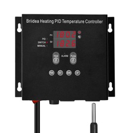 Briidea Heating PID Temperature Controller, -40℉~302℉/-40℃~150℃, Independent Pump Control, Pre-Wired Digital Home Brewing Controller, P/S/M Three Modes, Precise Temperature Setting & Adjustment