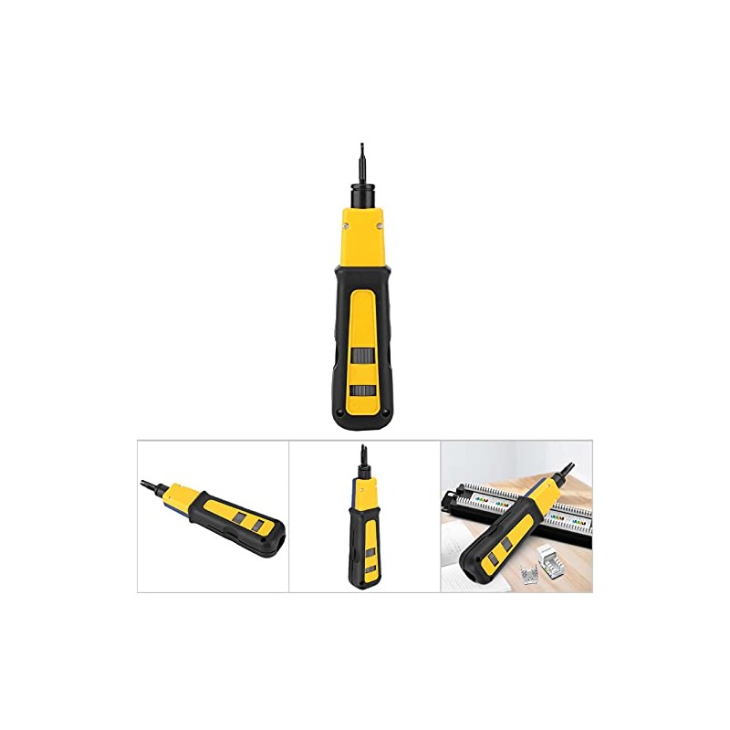 Punch Down Impact Tool with 88/110 Cut Blade Network Wire