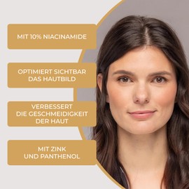 Dr. Armah - Lavolta Natural Perfect Teint - Niacinamide Serum - Gesichtsserum mit 10% Niacinamide, Zink & Panthenol für feinere Poren - Gesichtspflege für reine & geschmeidige Haut - 30 ml