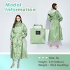 LAMA Womens Long Raincoats Rain Jacket Waterproof Packable Outdoor Hooded