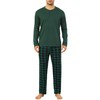 Vlazom Men's Pyjamas Sets Long-Sleeve Pj's Set Soft Loungwear Solid