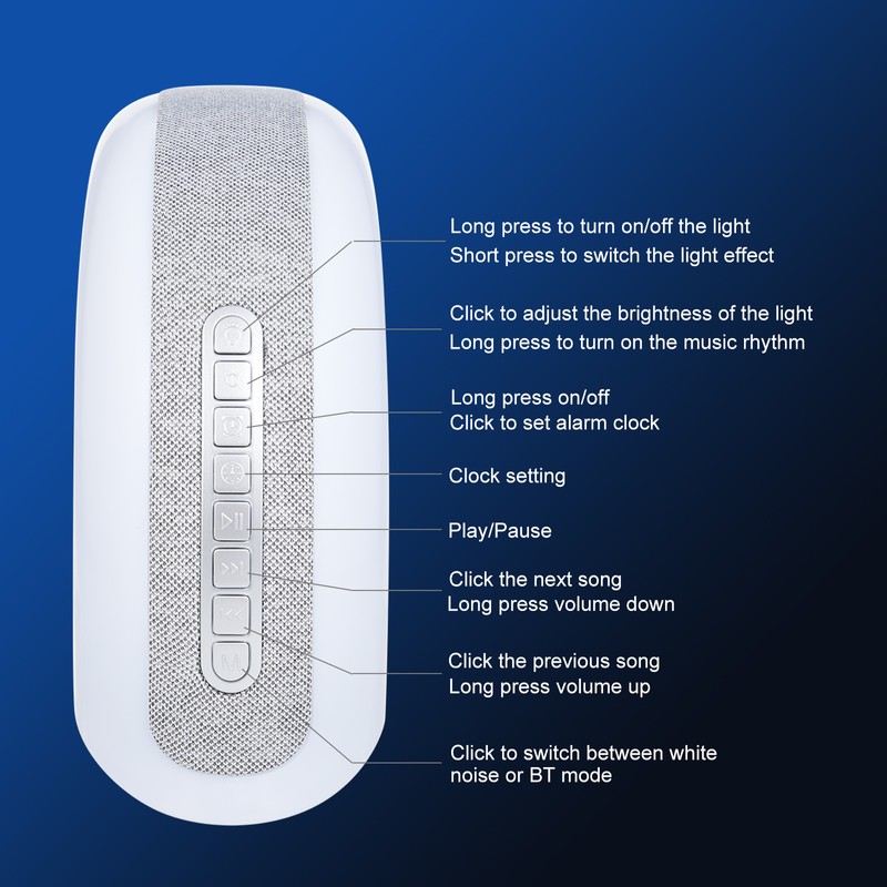 Conch music light creative smart BT audio APP control wake