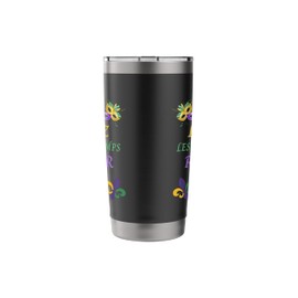 Laissez Les Bons Temps Rouler Mardi Gras 2025, Mardi Gras Stainless Steel Insulated Tumbler