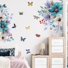 Fujitoya Flower Pink Wisteria Decorative Butterfly Stylish Removable Wallpaper Floral