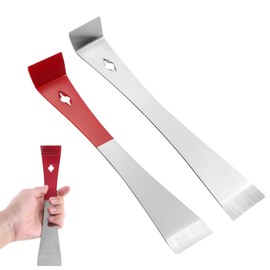 2 Pieces Stainless Steel Pry Bar,Scraper, Multi-Purpose Crow Bar, Flat Bar, for Trim Removal, Lifting, Kitchen Remodeling