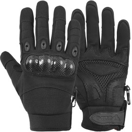 Jayefo Adjustable Unisex Work Gloves - Safety Work Gloves Provides Superior Protetion & Comfort, Firm Grip, Multi Purpose Light & Medium Duty, High Dexterity & Flexible | (Large, Black)