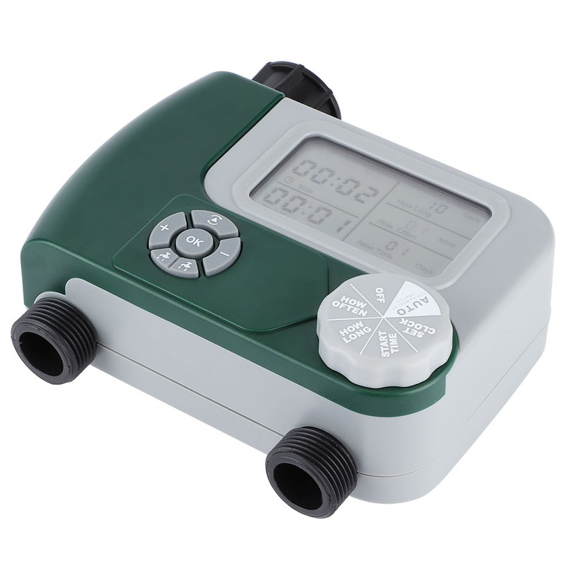 DualOutlet Timer Irrigation System Controller Intelligent Large Display Watering Controller