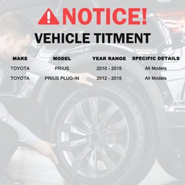 Afa Motors 512505 Rear Wheel Bearing Hub Assembly Replacement for 2010-2015 Toyota Prius,2012-2015 Toyota Prius Plug-in Wheel Hub Bearing Assembly w/ABS 5 Lugs