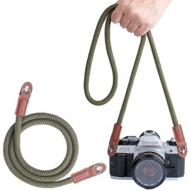 PIBIETTN - Correa de cámara compatible con Sony Nikon Canon Fuji - Correa de cámara SLR, DSLR, cámaras sin espejo, 120cm Verde, 120 cm