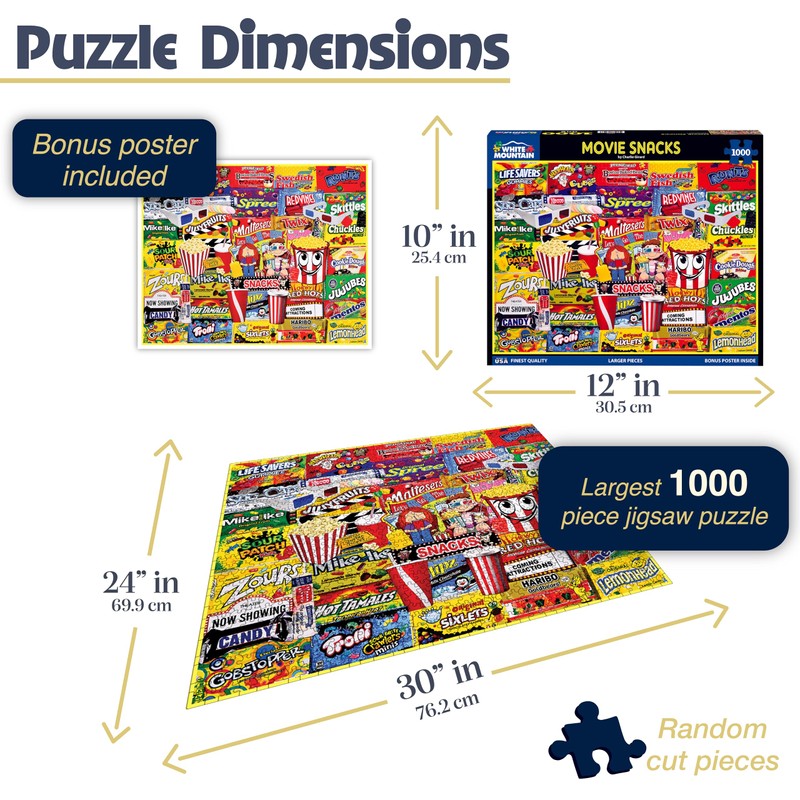 White Mountain - Movie Snacks - 1000 Piece Jigsaw Puzzle