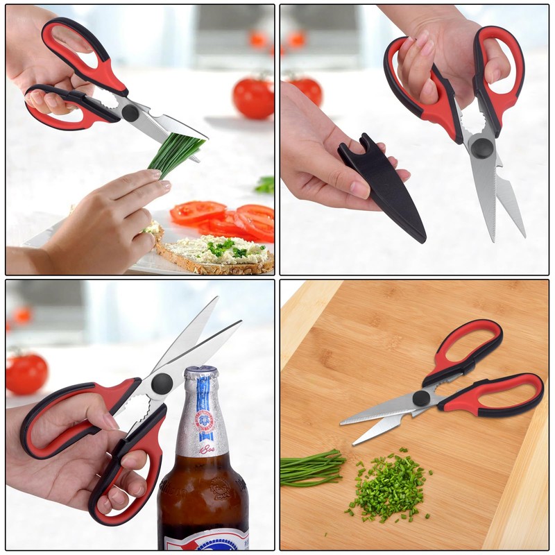 KYDIFS Left Handed Kitchen Scissors and Left Handed Peeler, All