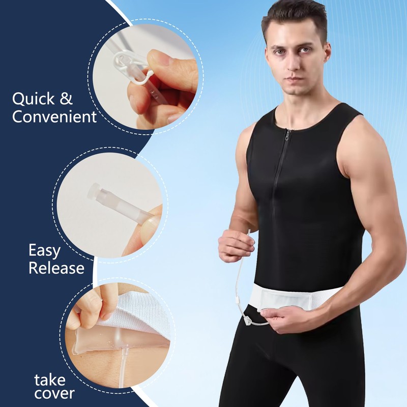 Portable 4oz Concealed Urine Test Kit – Comfortable 43'' Storage