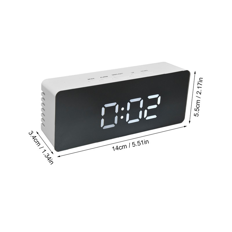 LED Clock Multifunctional USB Powered 3 Lighting Modes Snooze Time