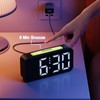 HOMVILLA Alarm Clock, Digital Mains Powered Alarm Clock with Adapter