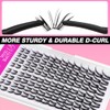 VEYESBEAUTY Lash Clusters Individual Eyelash Extensions Thin & Invisible Band